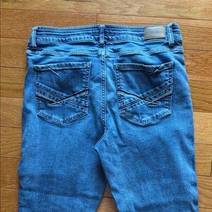 BKE Blue Denim Jeans with Back Pocket Stitching
